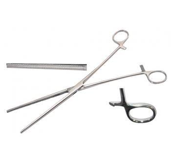 Затискач гінекологічний, прямий, довгий, за Мейо-Робсоном, 260 мм Bio Tules Impex BTS-19-129